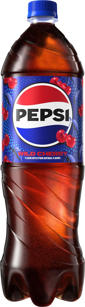 slide 2 of 5, Pepsi Soda Wild Cherry Cola - 1.32 qt, 1.32 qt