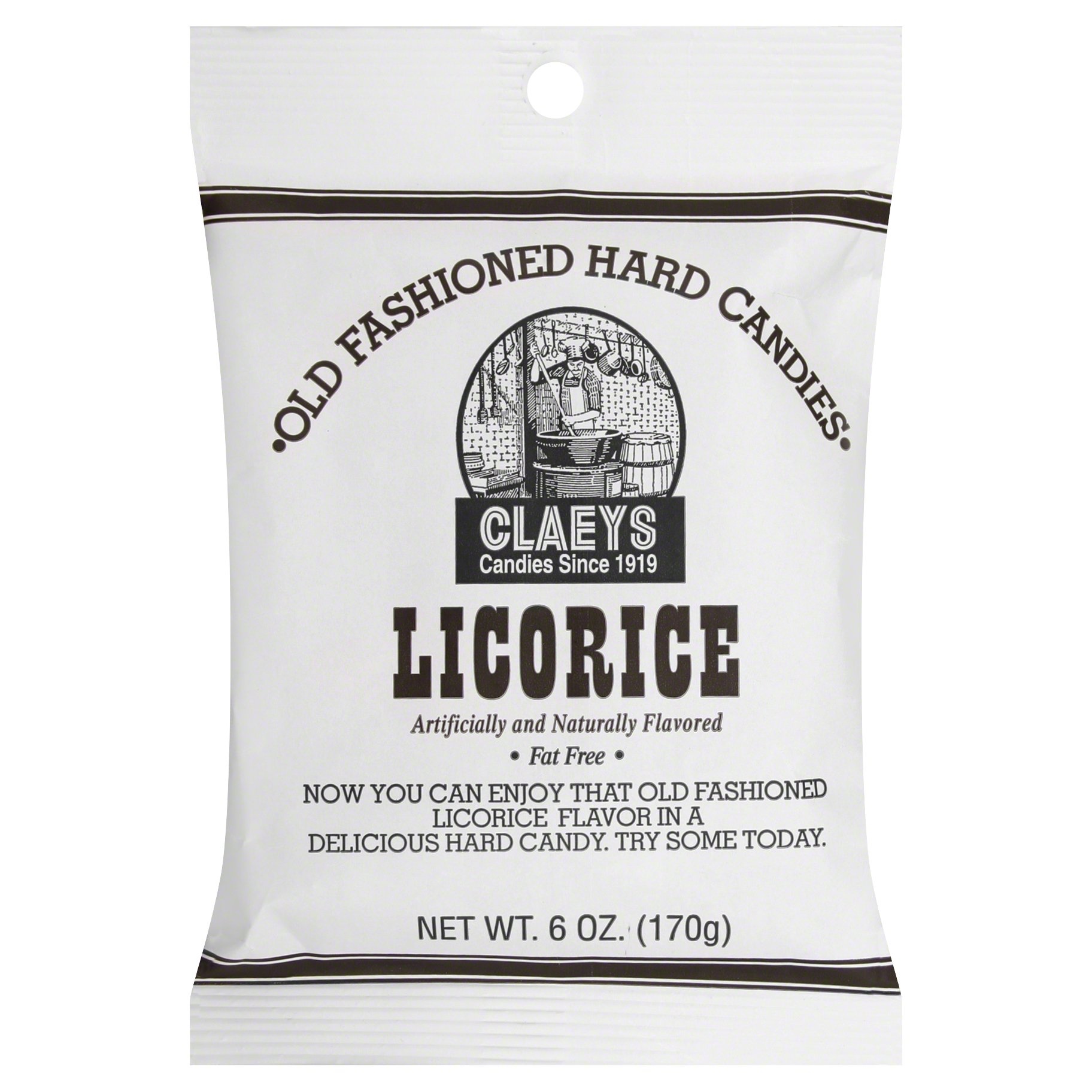 slide 1 of 3, Claeys Licorice, 6 oz