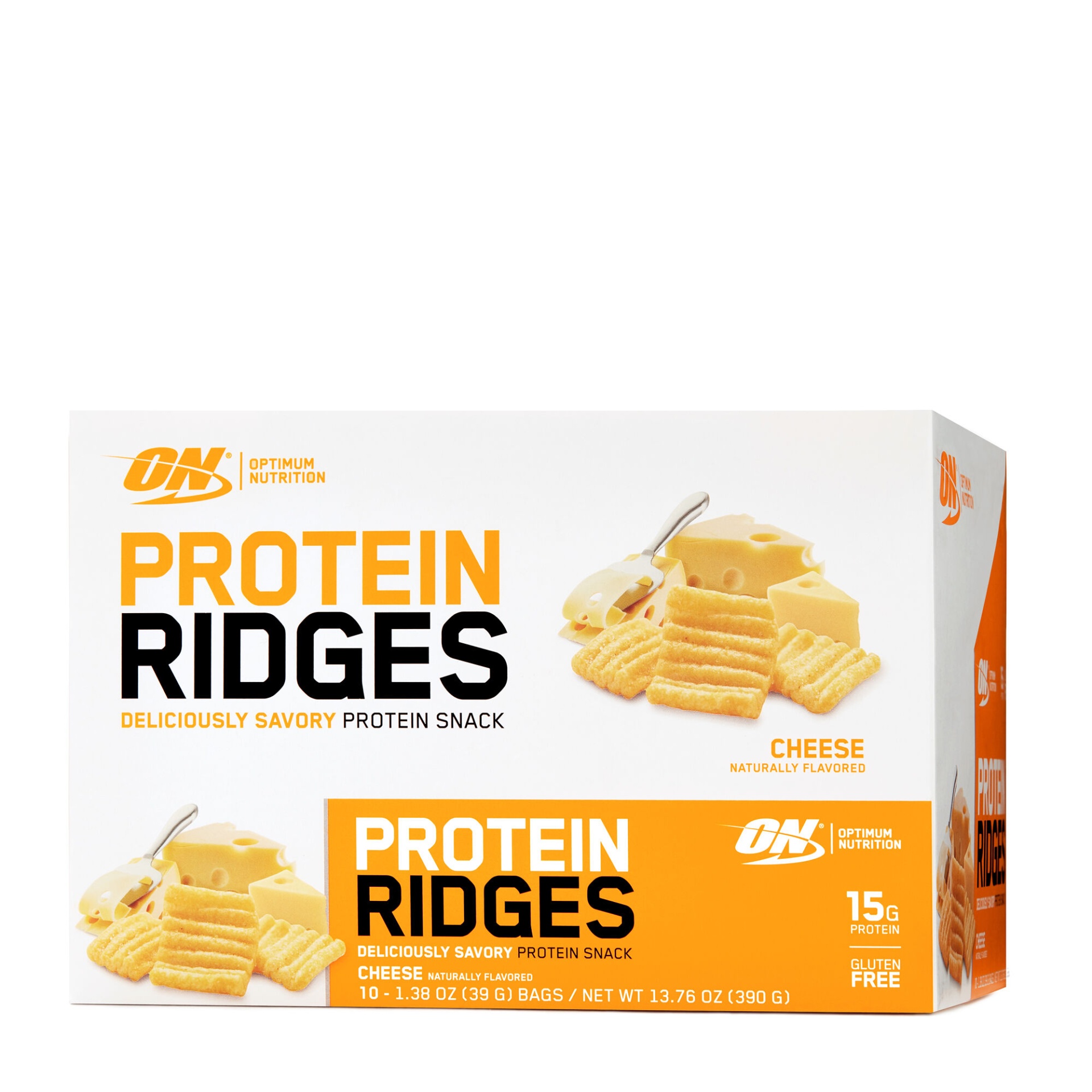 slide 1 of 1, Optimum Nutrition Protein Ridges - Cheese, 10 ct