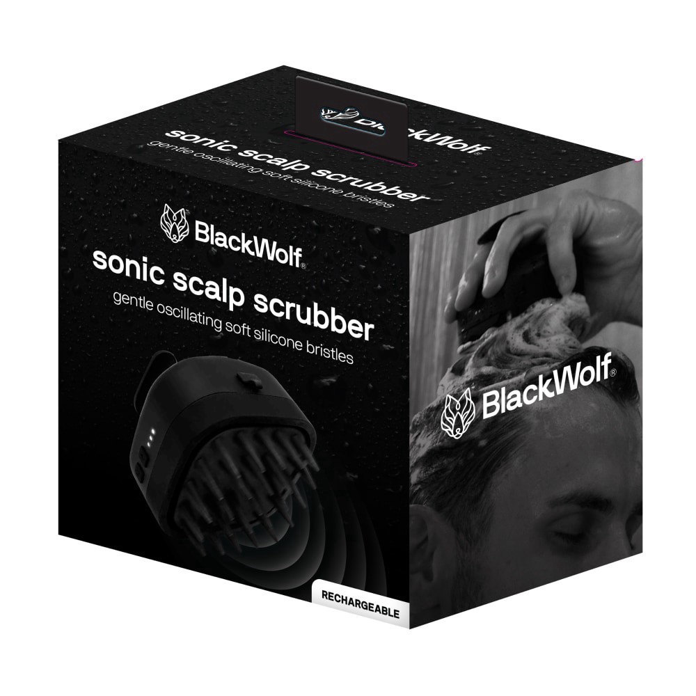 slide 2 of 2, BlackWolf® Sonic Scalp Scrubber, 1 ct