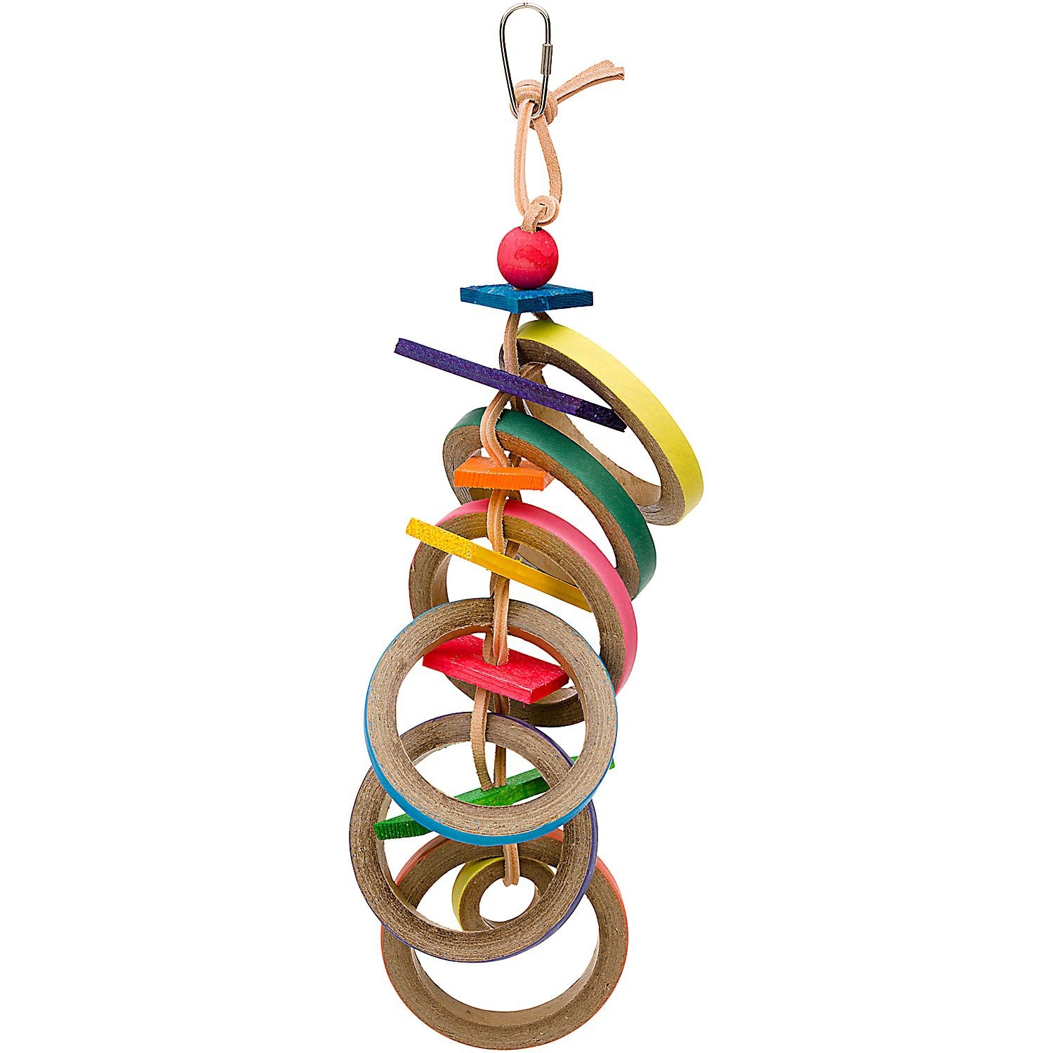 slide 1 of 1, Super Bird Creations Olympic Rings Bird Toy, 1 ct