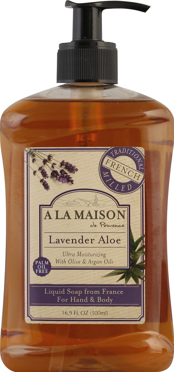 slide 3 of 4, A La Maison French Lavendar Aloe Hand Soap, 16.9 fl oz