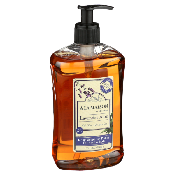slide 1 of 2, A La Maison French Lavendar Aloe Hand Soap, 16.9 fl oz
