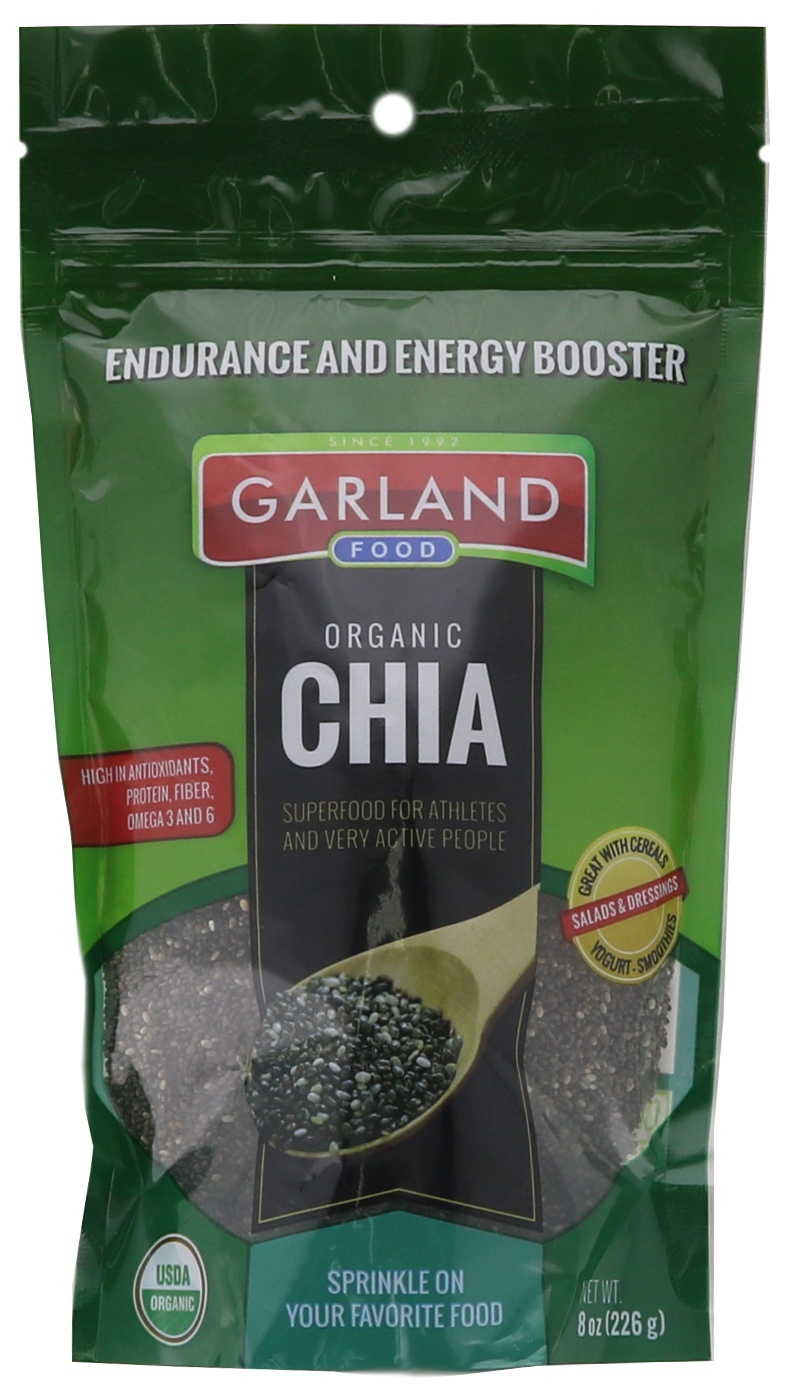 slide 1 of 1, Garland Organic Chia, 8 oz