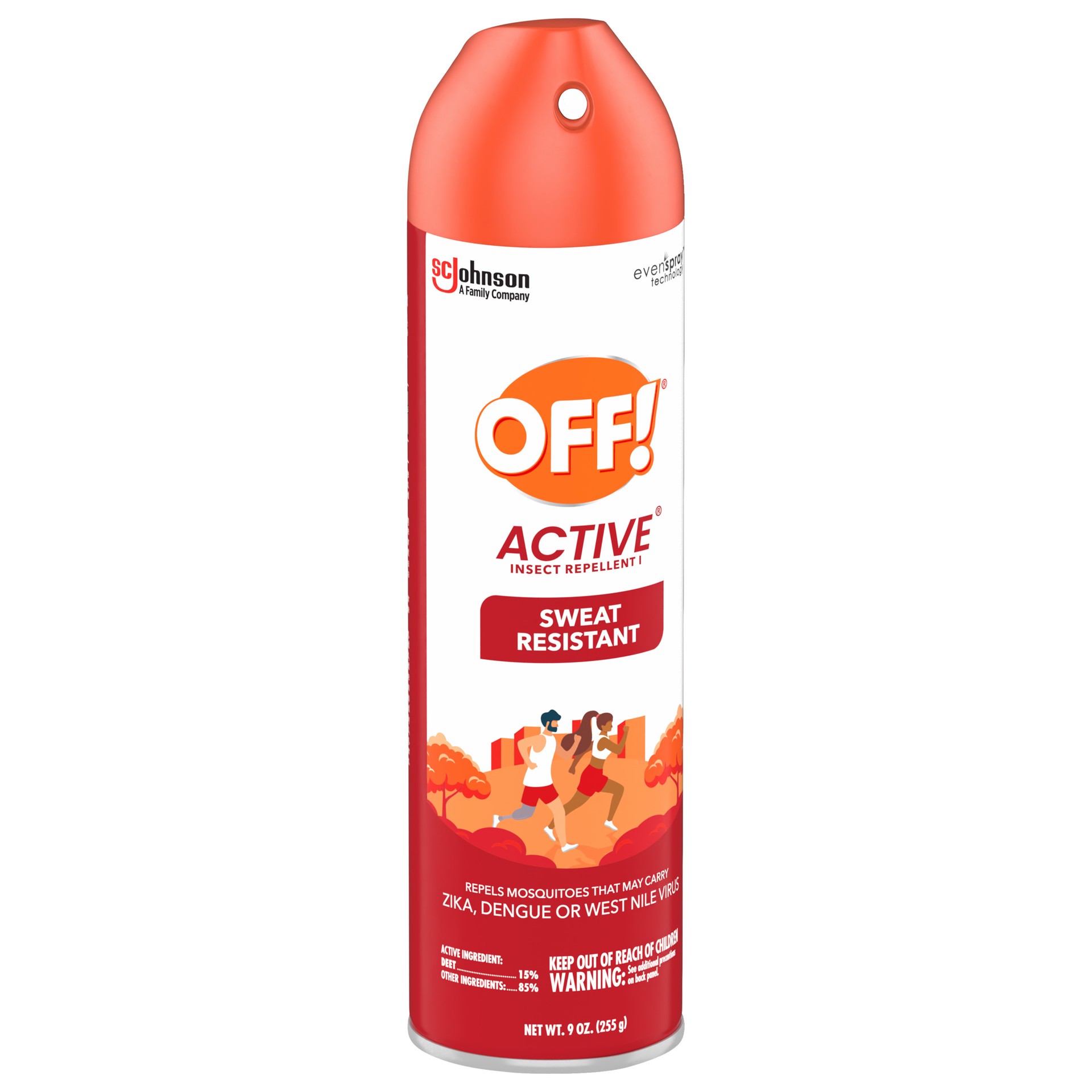 slide 4 of 4, OFF! Active Insect Repellent I, Sweat Resistant Bug Spray for Indoor & Outdoor Use, 9 oz, 9 oz