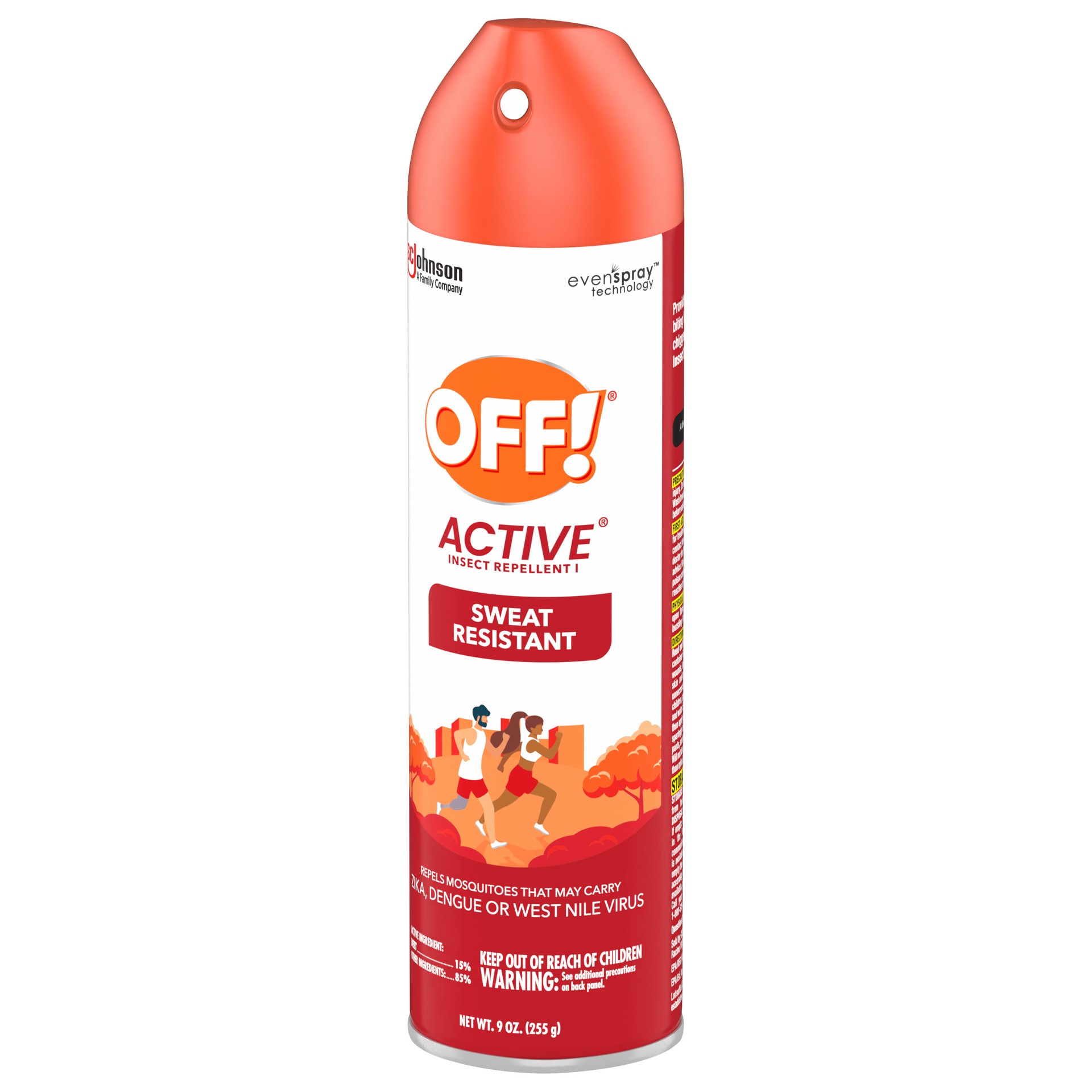 slide 2 of 4, OFF! Active Insect Repellent I, Sweat Resistant Bug Spray for Indoor & Outdoor Use, 9 oz, 9 oz