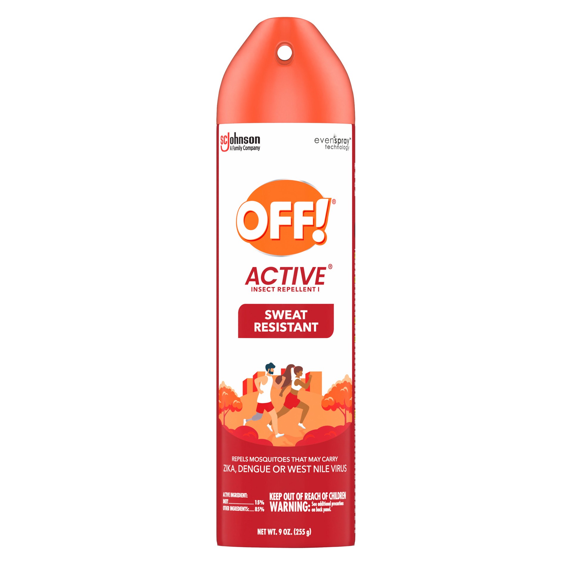 slide 1 of 4, OFF! Active Insect Repellent I, Sweat Resistant Bug Spray for Indoor & Outdoor Use, 9 oz, 9 oz