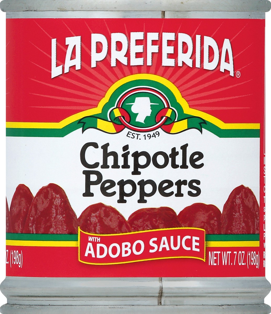 slide 2 of 2, La Preferida Chipotle Peppers with Adobo Sauce 7 oz, 7 oz