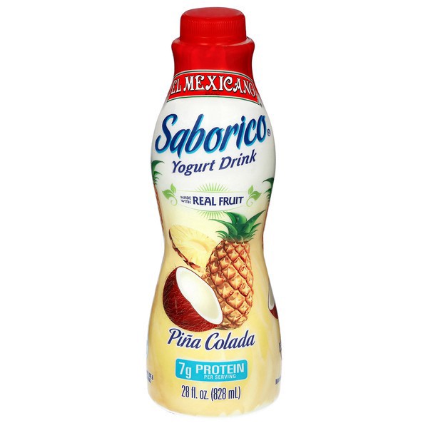 slide 1 of 1, El Mexicano Saborico Pina Colada Yogurt Drink 28 fl oz, 32 oz