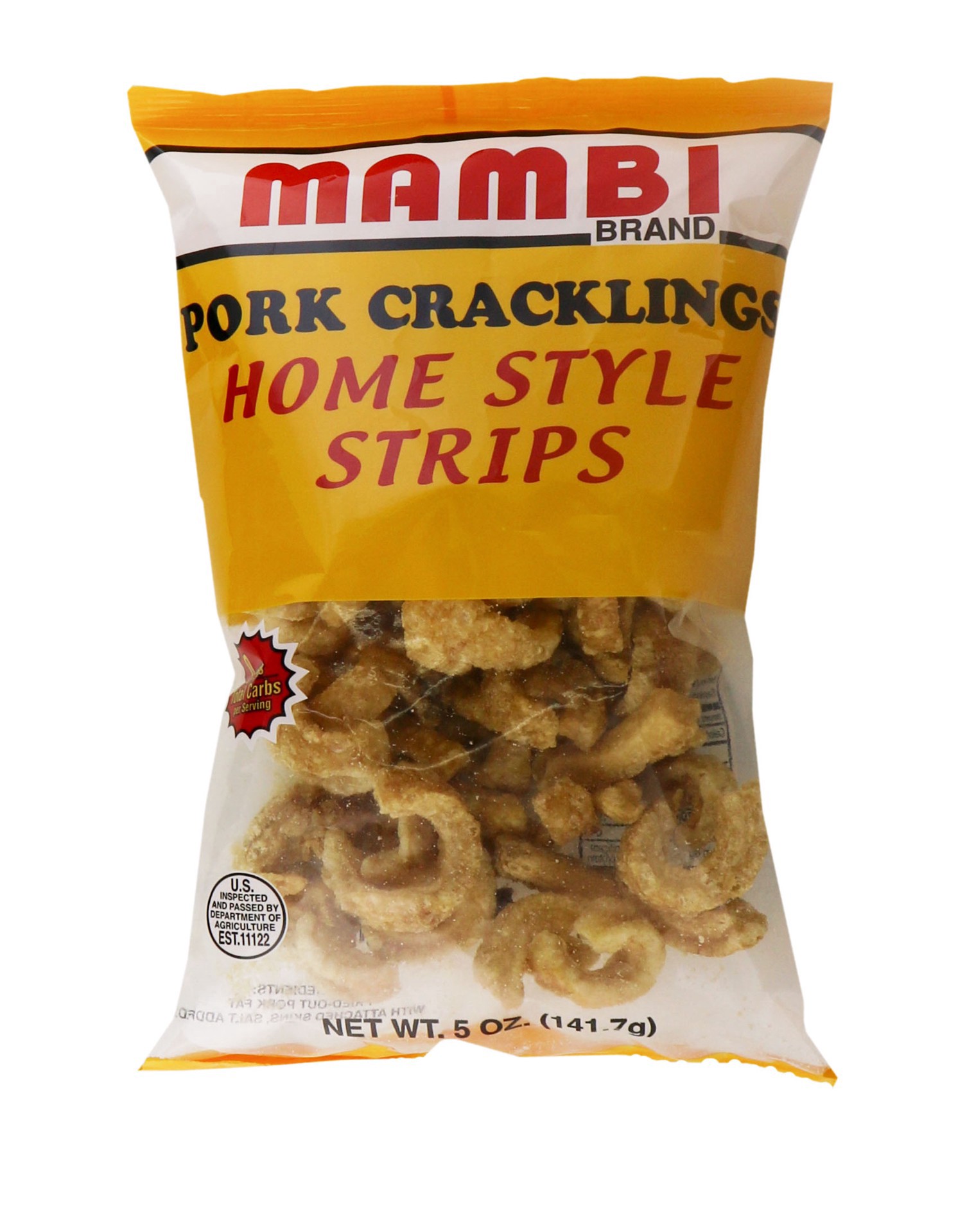 slide 1 of 1, Mambi Pork Cracklings, 5 oz