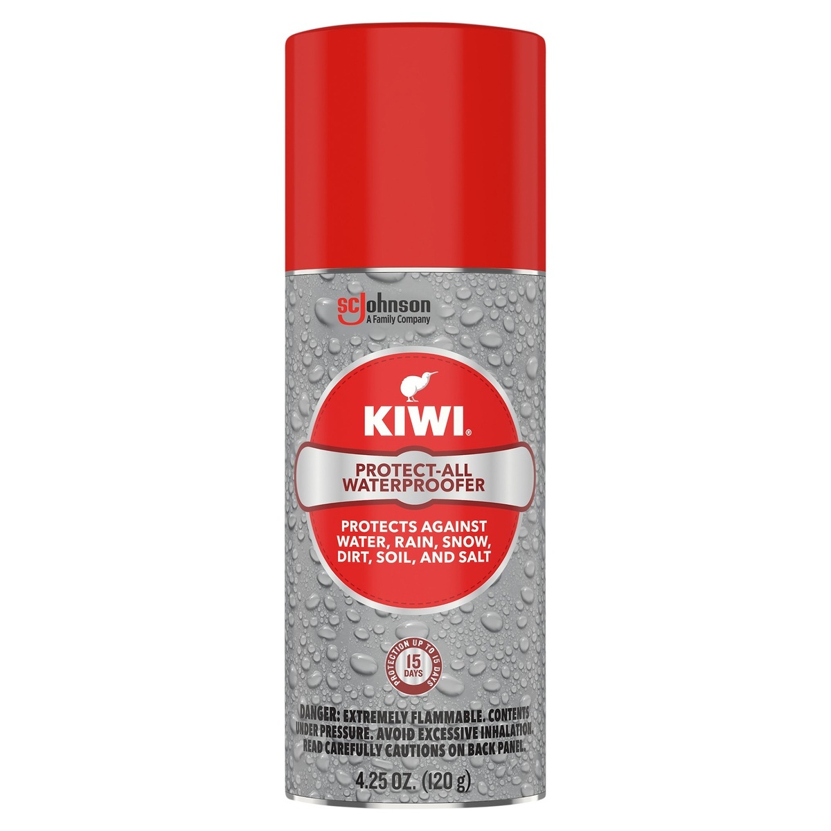 slide 1 of 1, KIWI Protect-All Waterproofer Spray, Water Repellant for Shoes, Boots, Coats, Accessories and More, Spray Bottle, 4.25 oz, 4.25 oz