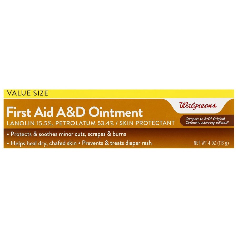 slide 1 of 4, Walgreens Vitamin A&D Ointment, 4 oz