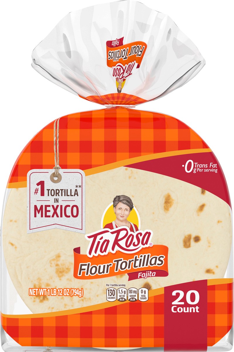 slide 13 of 14, Tia Rosa Flour Tortillas Fajita Size, 20 count, 20 ct