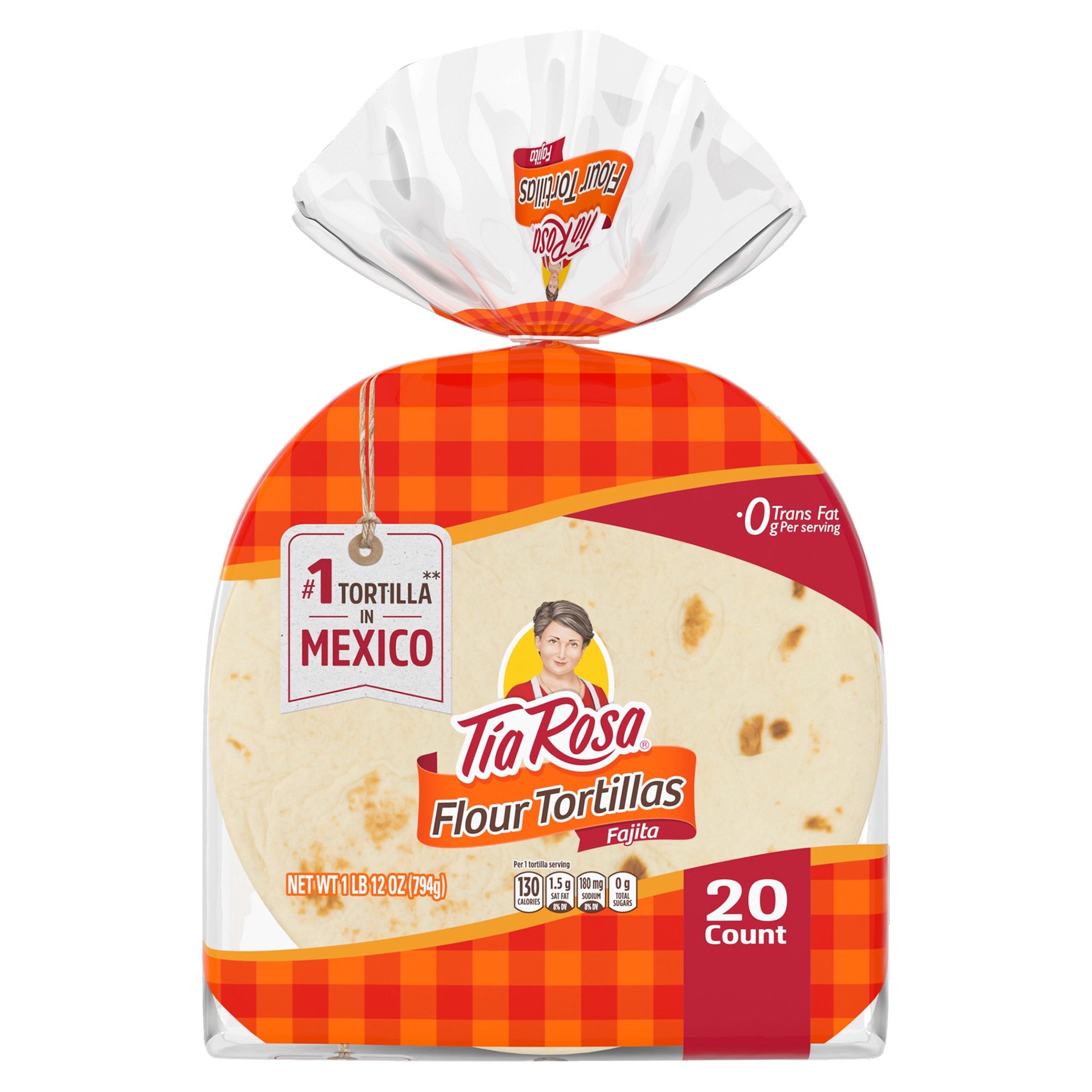 slide 1 of 14, Tia Rosa Flour Tortillas Fajita Size, 20 count, 20 ct