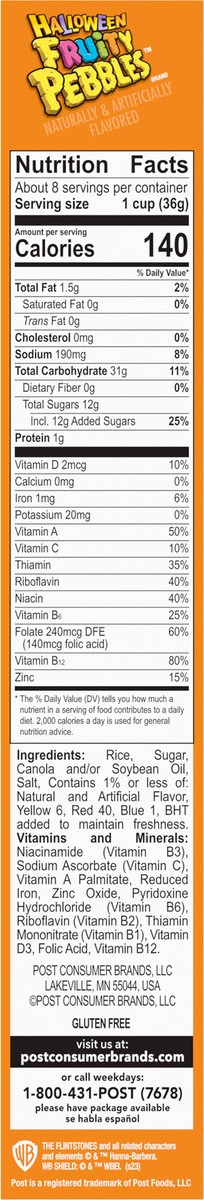 slide 7 of 9, Fruity Pebbles Halloween Cereal 10 oz, 10 oz