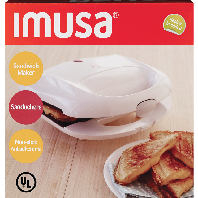 slide 1 of 1, IMUSA Sandwich Maker White, 1 ct