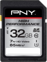 slide 1 of 1, PNY High Performance 32GB SDHC Memory Card, 32 GB