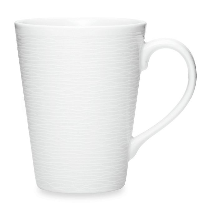 slide 1 of 2, Noritake White on White Swirl Mug, 1 ct