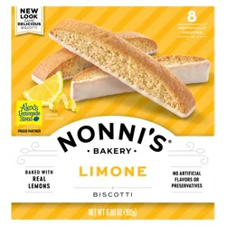 Nonni's Nonni''s Limone Biscotti, 8-count carton 6.88 oz