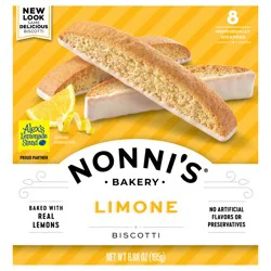 Nonni's Nonni’s Limone Biscotti, 8-count carton 6.88 oz