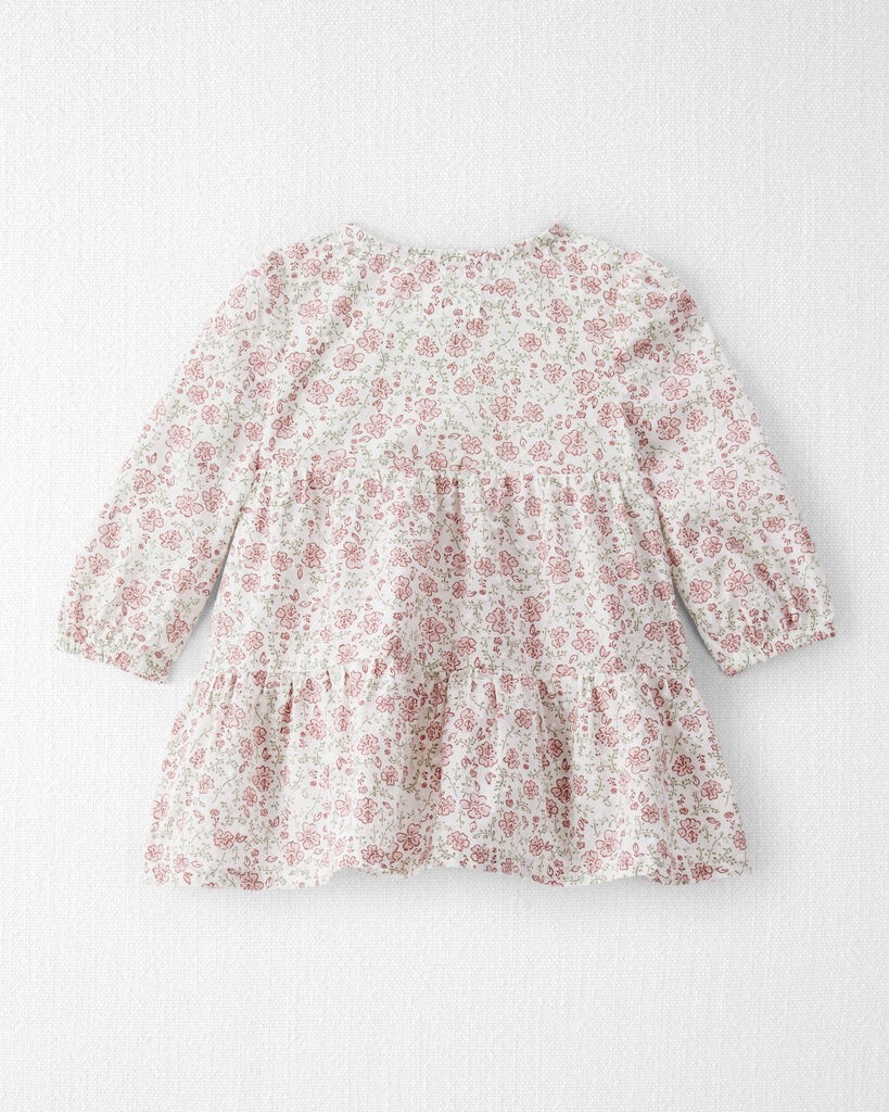 slide 3 of 5, Littleplanet Baby Girl Organic Cotton Dress in Prairie Blossom Print Prairie Blossom 18M, 1 ct