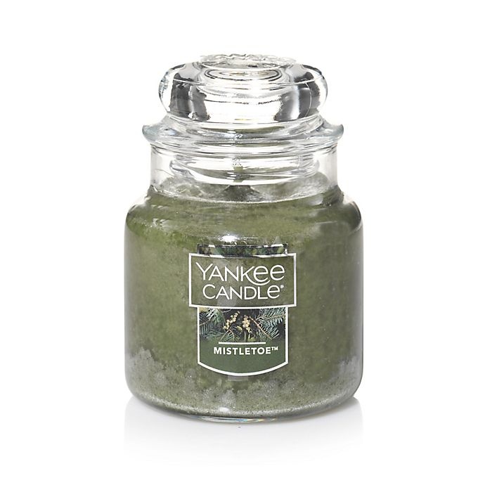 slide 1 of 1, Yankee Candle Housewarmer Mistletoe Small Classic Jar Candle, 1 ct