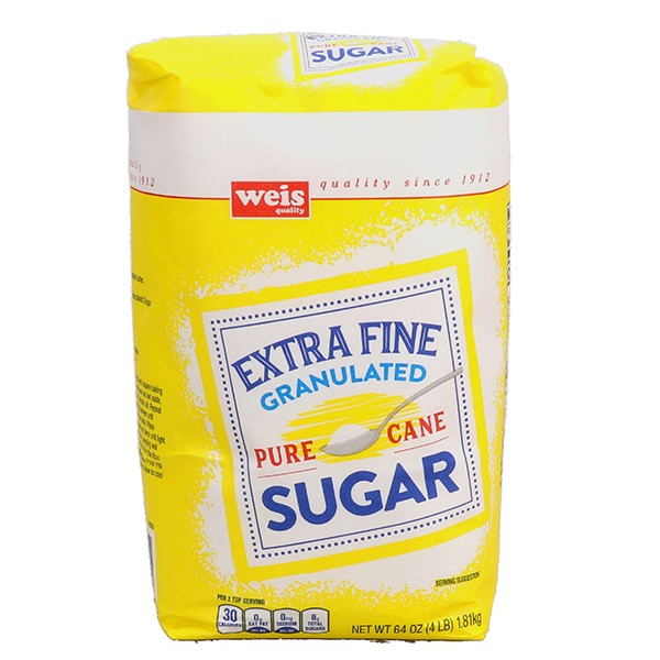 slide 1 of 1, Weis Quality Granulated Sugar, 4 lb