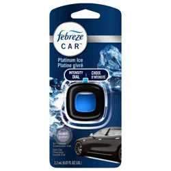 Febreze Car Air Freshener, Odor-Fighting Automotive Vent Clip, Platinum Ice Scent, 1 Count