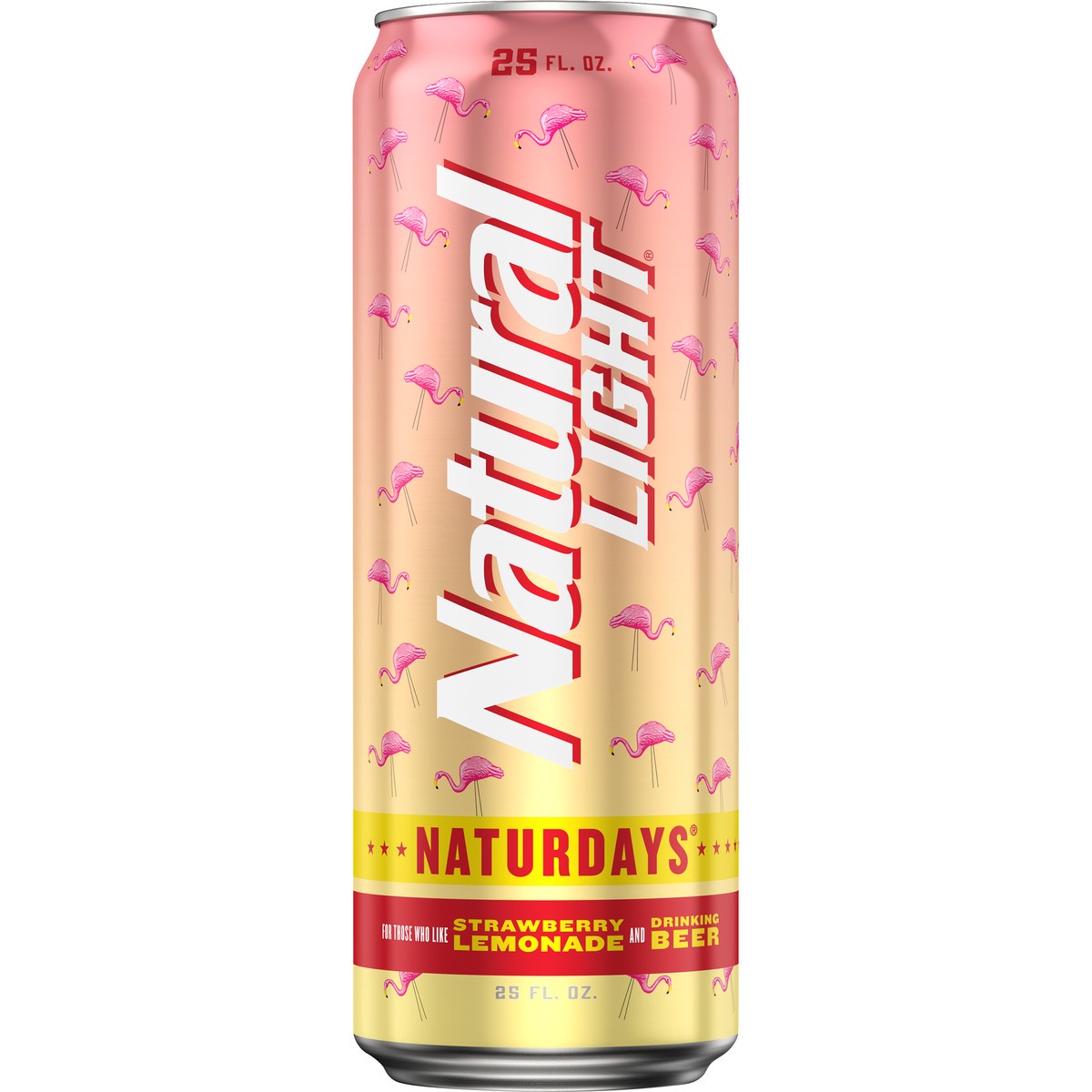 slide 3 of 4, Natural Light Naturdays Strawberry Lemonade Beer, 25 fl oz