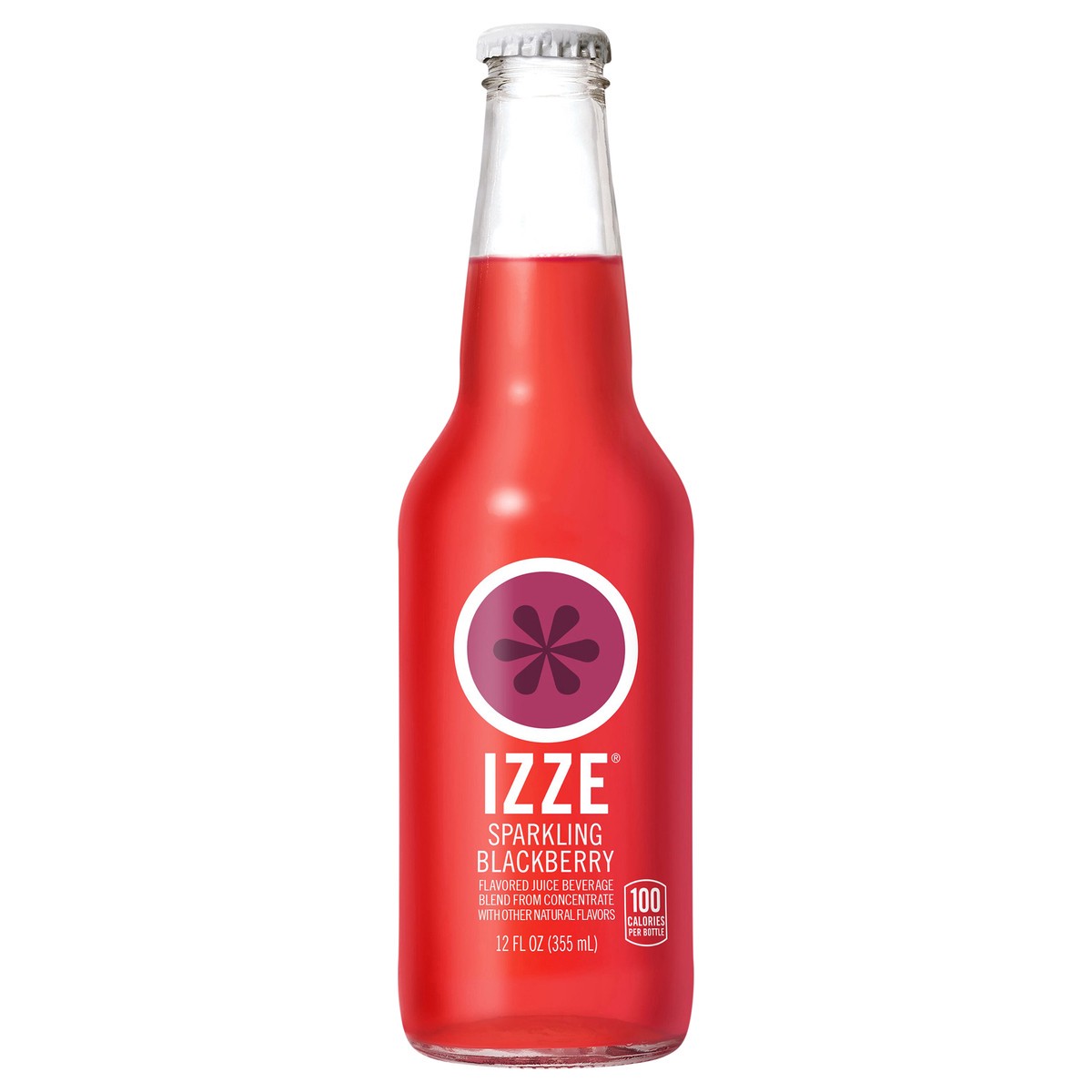 slide 1 of 3, Izze Sparkling Juice Beverage Blend Blackberry - 12 fl oz, 12 fl oz