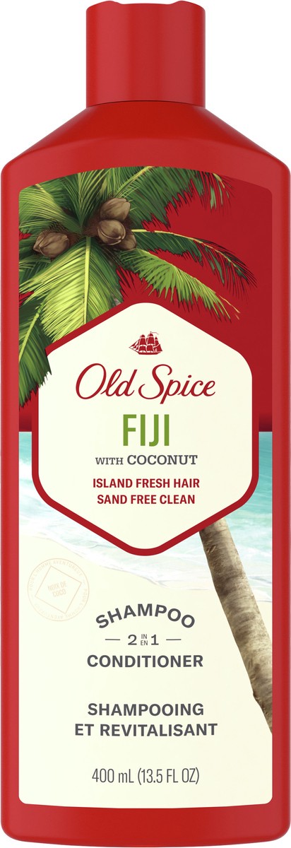 slide 3 of 3, Old Spice Fiji 2In1 Men's Shampoo And Conditioner, 13.5 fl oz