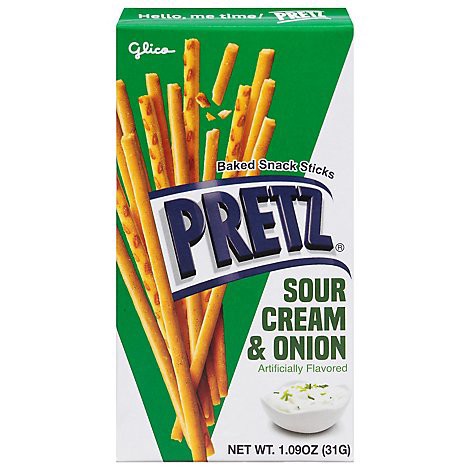 slide 1 of 1, Glico Pretzel Sour Cream And Onion - 1.09 Oz, 1.09 oz