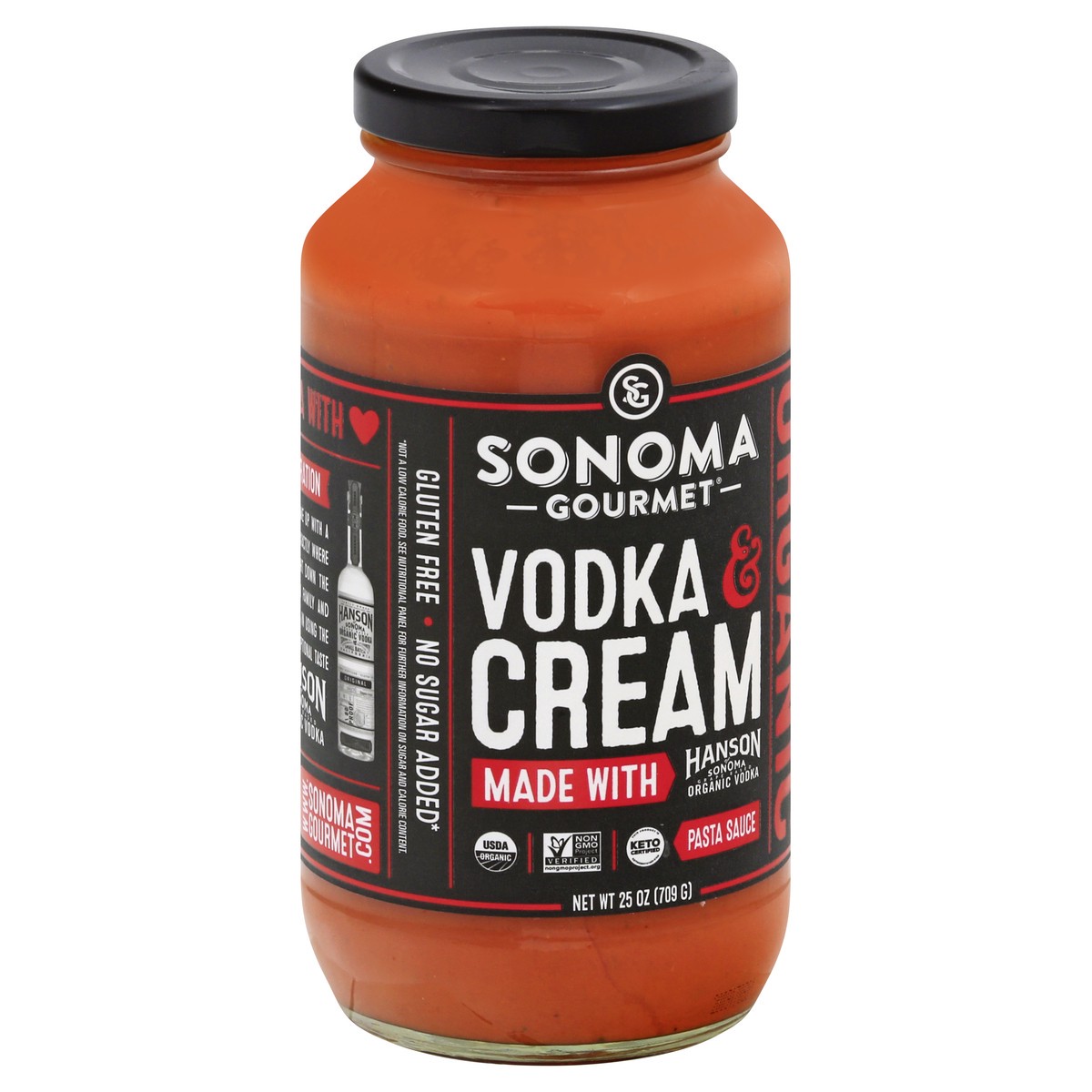 slide 9 of 9, Sonoma Gourmet Organic Vodka & Cream Pasta Sauce 25 oz, 25 oz