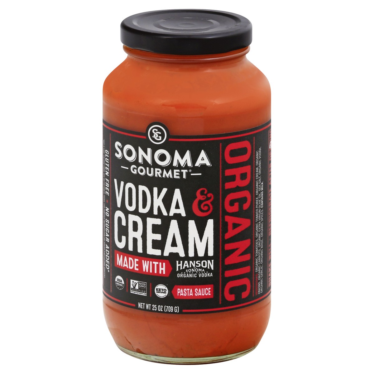 slide 6 of 9, Sonoma Gourmet Organic Vodka & Cream Pasta Sauce 25 oz, 25 oz