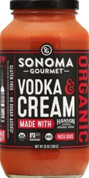 Sonoma Gourmet Organic Vodka & Cream Pasta Sauce 25 oz