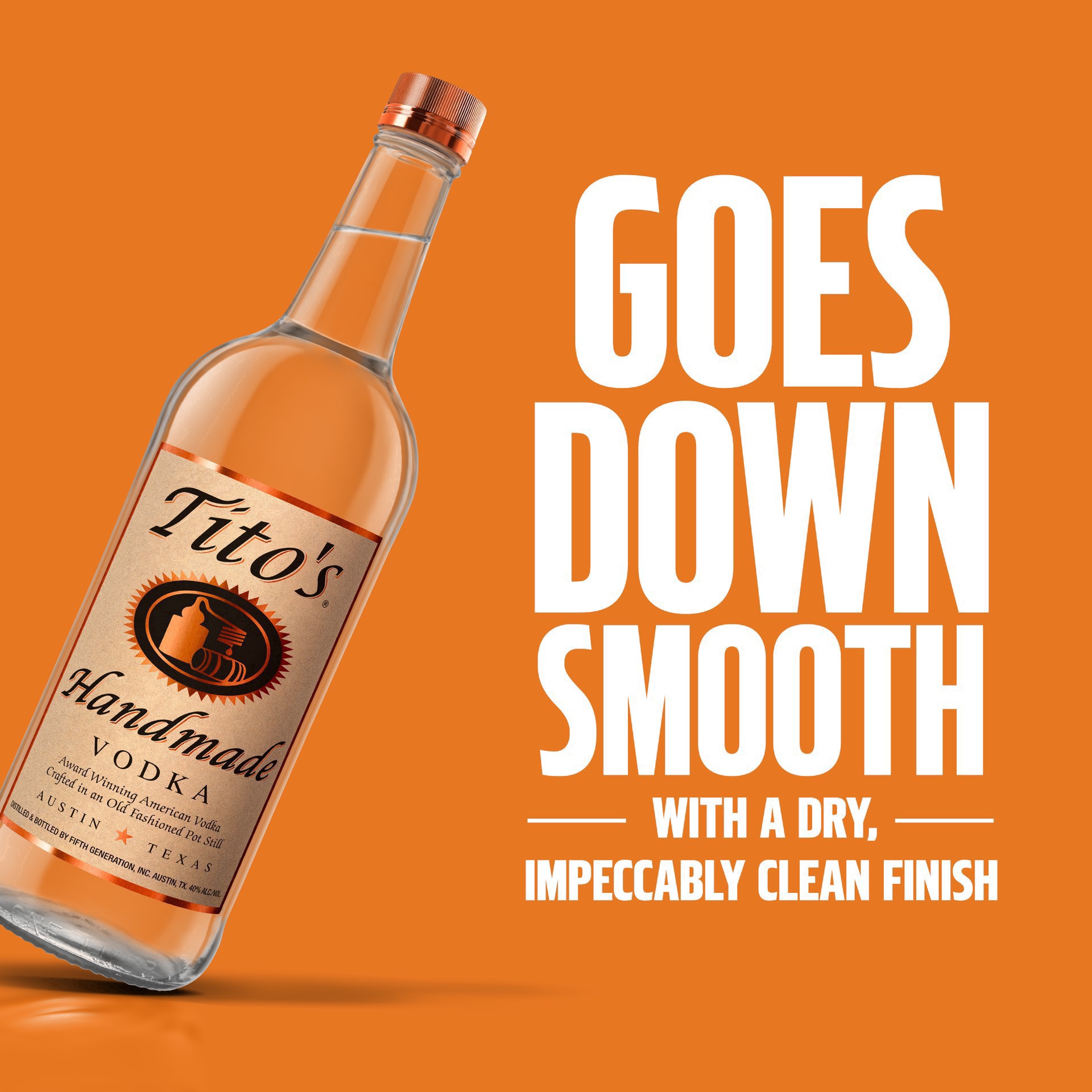 slide 3 of 6, Tito's Handmade Vodka, 200mL, 200 ml