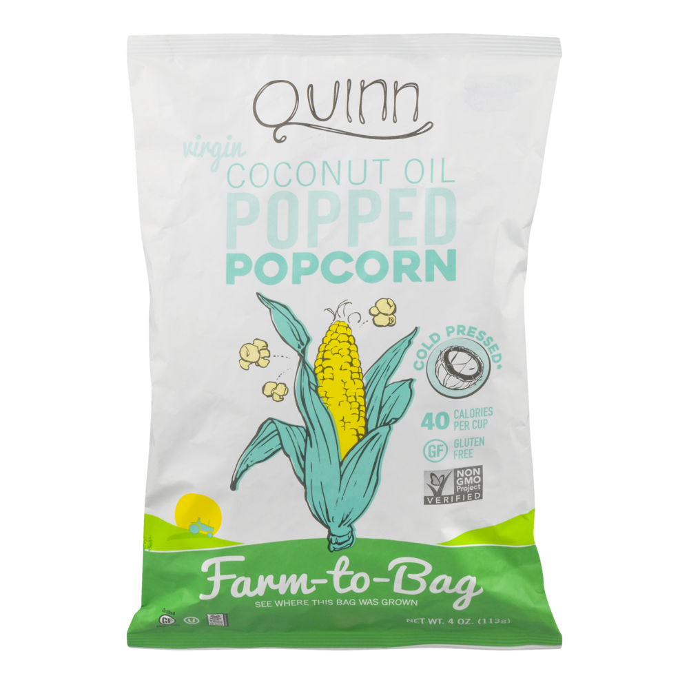 slide 1 of 5, Quinn Popcorn 4 oz, 4 oz