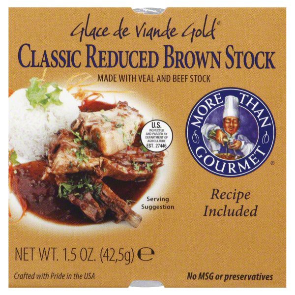 slide 1 of 1, More Than Gourmet Stock, Classic Roasted, Turkey, Glace De Volaille Gold, 1.5 oz