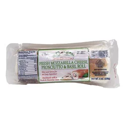 BelGioioso Fresh Mozzarella Cheese, Prosciutto & Basil Roll 8 oz