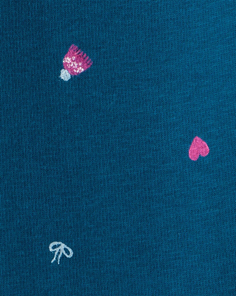 slide 2 of 4, Carter's Carters Girls Ice Skate Print Pull-On Stretch Cozy Leggings - Blue Teal 5, 1 ct