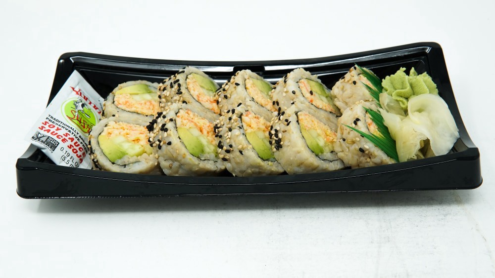 slide 2 of 3, Yummi Sushi Brown Rice Spicy California Roll - 7.6 Oz, 7.6 oz