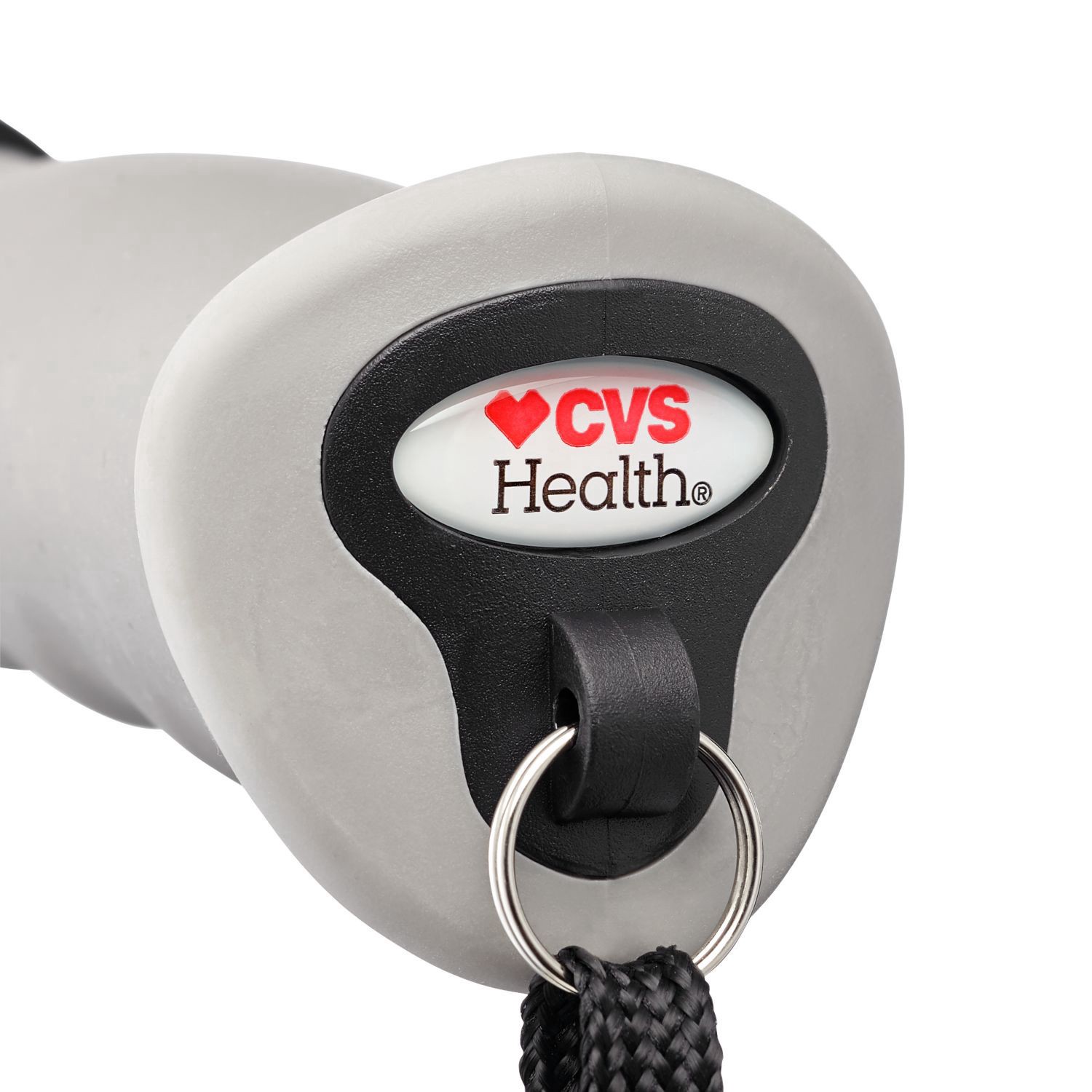 slide 4 of 5, Cvs Offset Grip Gel Handle Cane, Black, 1 ct