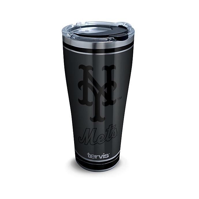 slide 1 of 1, Tervis MLB New York Mets Blackout Stainless Steel Tumbler with Lid, 30 oz