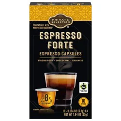 Private Selection Coffee Pods For Nespresso Original Machines Espresso Forte Dark Roast