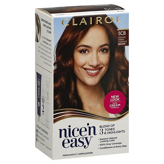 CLAIROL NICE EASY Clairol Nice'N Easy Medium Warm Chestnut Brown 5CB ...