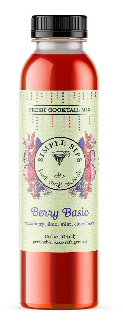 slide 1 of 1, Simple Sips Berry Basic Cocktail Mix, 16 oz