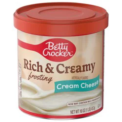 Betty Crocker Rich and Creamy Cream Cheese Frosting, Gluten Free, 16 oz