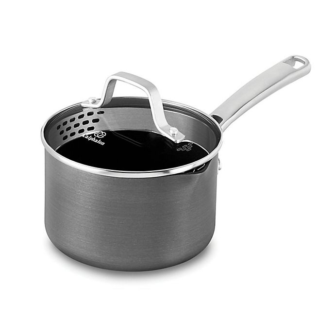 slide 1 of 4, Calphalon Classic Nonstick Covered Saucepot, 2.5 qt