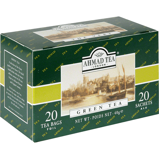 slide 1 of 1, Ahmad Tea Green Tea Pure The Finest Leaf - 20 ct, 20 ct