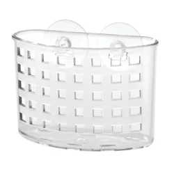 Interdesign Idesign Suction Bath Organizer, Clear